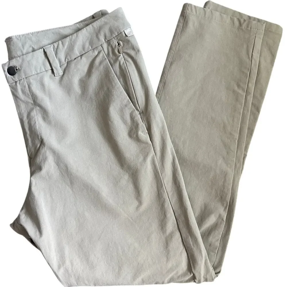 Lululemon Commission Pant Slim *Novelty Canvas in Tofino Sand Size 36